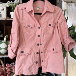 Dressbarn Pink Utility Jacket